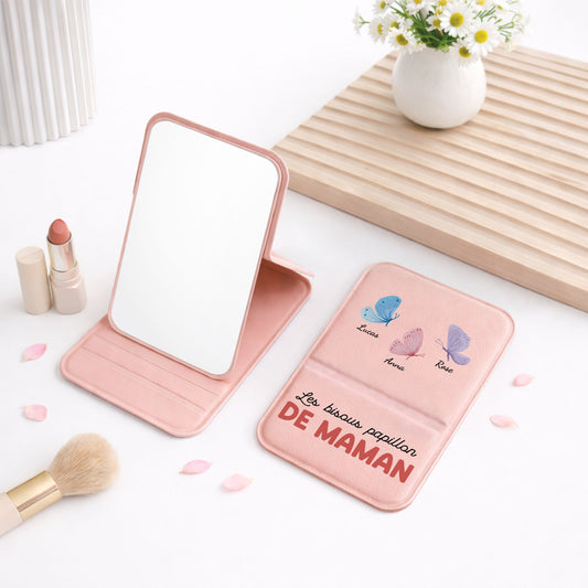 6947AFR1 miroir de poche personnalise bisous papillon de mamie 6947ajtvta_1