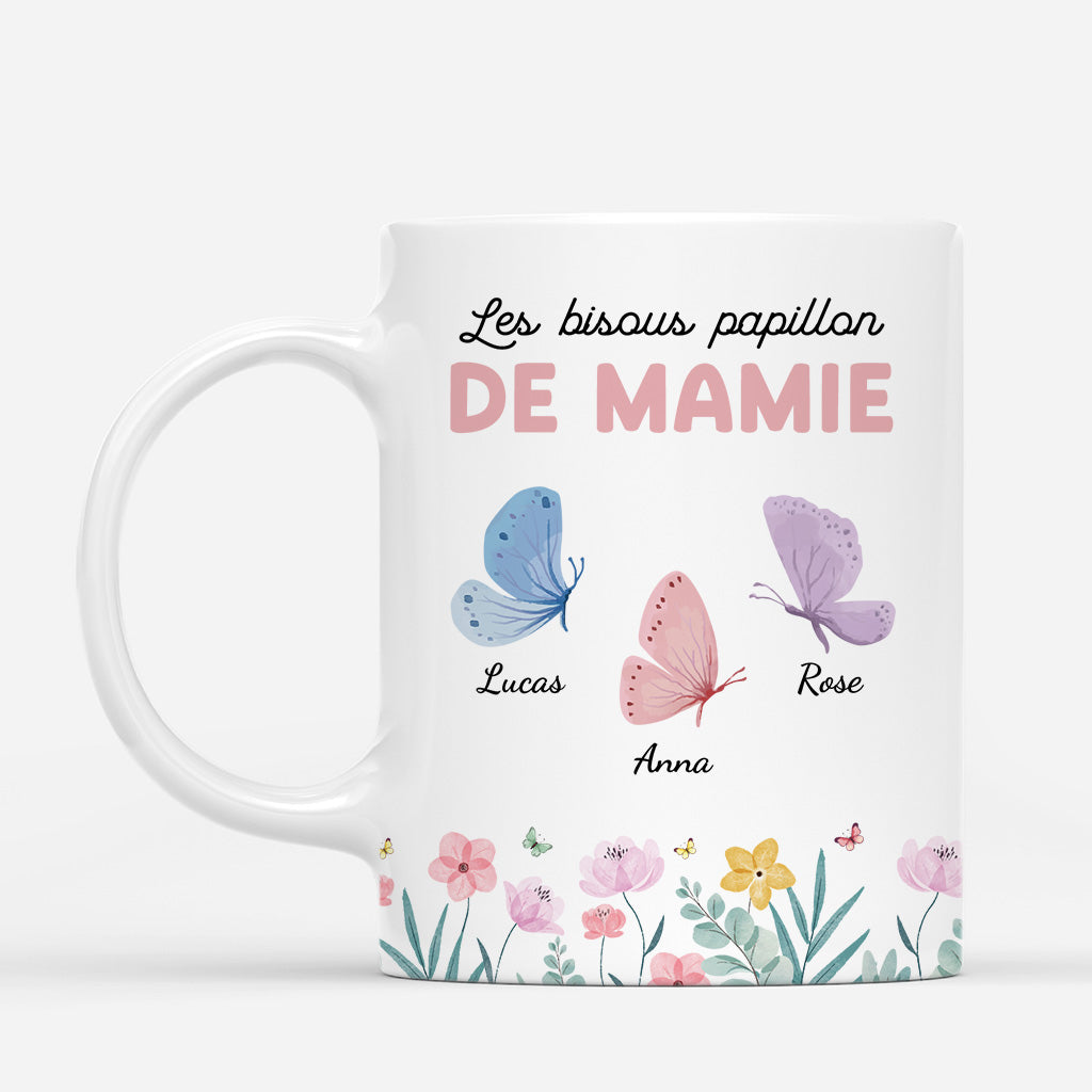 6947MFR1 mug personnalise les bisous papillon de mamie 6947mtvta
