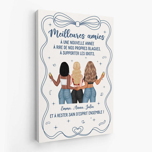 6951CFR2 toile personnalisee meilleure amie rire de nos propres blagues 6951c3vwf