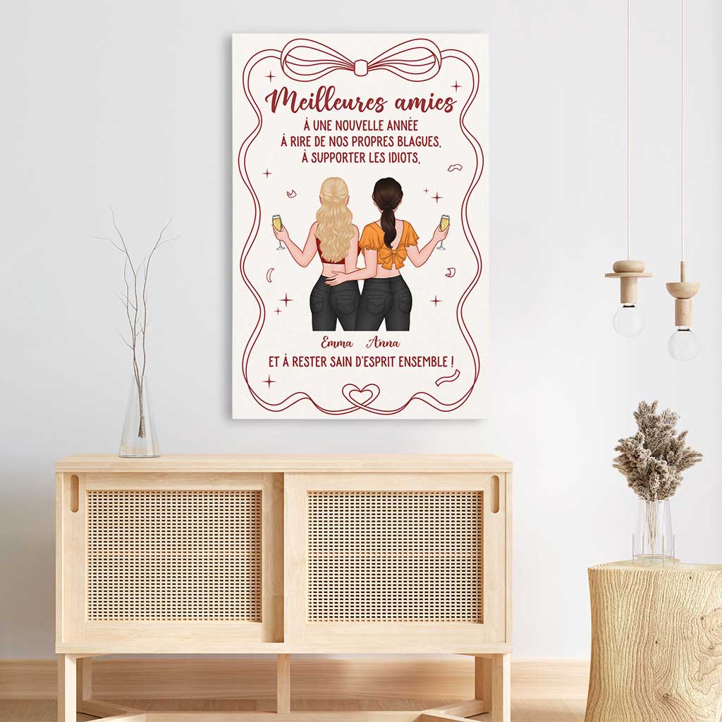 6951CFR3 toile personnalisee meilleure amie rire de nos propres blagues 6951c3vwf