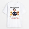 6958AFR1 t shirt personnalise la vie n_est pas parfaite mais jai mes chiens 6958a3yzc
