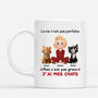 6958MFR1 mug personnalise la vie pas parfaite mais jai mes chats 6958m3vzd