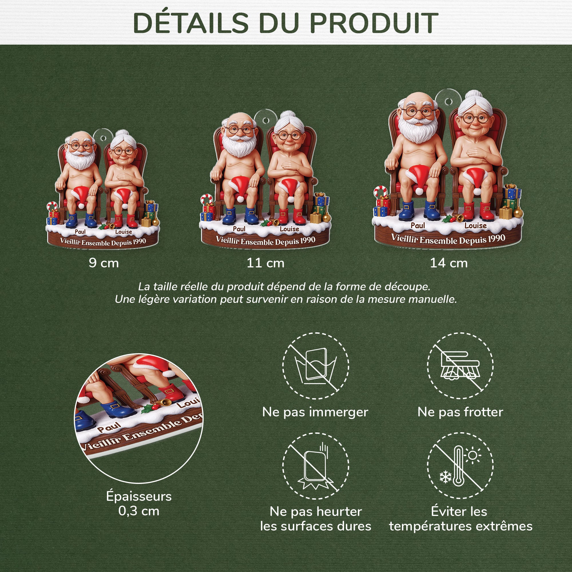 6962OUS1 3d printing effect custom acrylic growing old together ornament christmas gifts for old couples 6962O6LAG_7