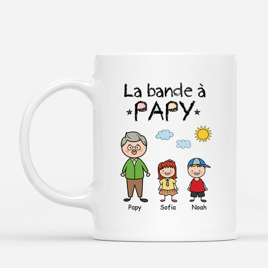 6967MFR1 mug personnalise papy mamie la bande a papy fier 6967m3t5b