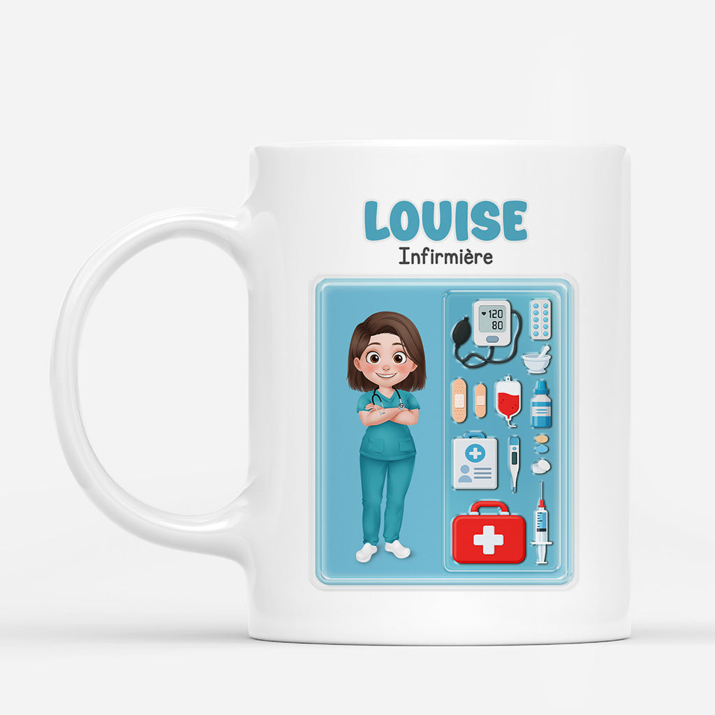 6968MFR1 mug personnalise infirmiere diplomee 6968mklmn_1