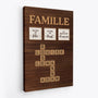 6977CFR2 toile mot croise personnalise amour de la famille 6977c6tni