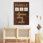 6977CFR3 toile mot croise personnalise amour de la famille 6977c6tni