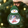 6995OFR2 ornement noel acrylique personnalise bonhomme de neige avec photo de famille 6995ott5i