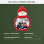 6995OFR4 ornement noel acrylique personnalise bonhomme de neige avec photo de famille 6995ott5i