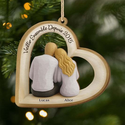 6996OFR1 ornement noel en bois a 1 couche personnalise couple toi  moi vieillir ensemble 6996otl5g_1