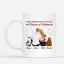 7000MFR1 mug personnalise couple notre premier noel avec le chat 7000m8kcd