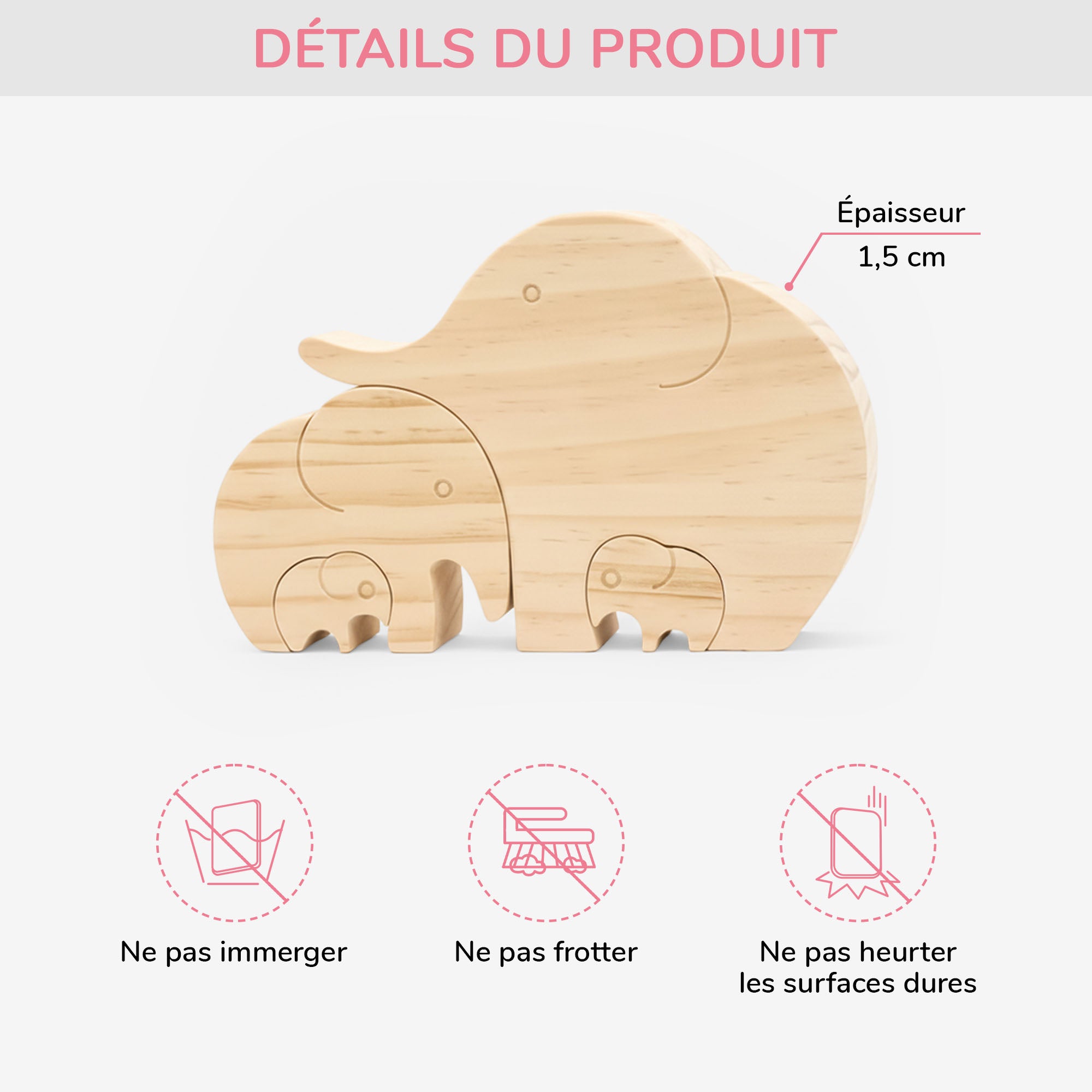 7005QFR3 puzzle en bois personnalise la famille elephant 7005q0v3i_f851d051 720e 4bb3 a3f6 97b6b26e1271