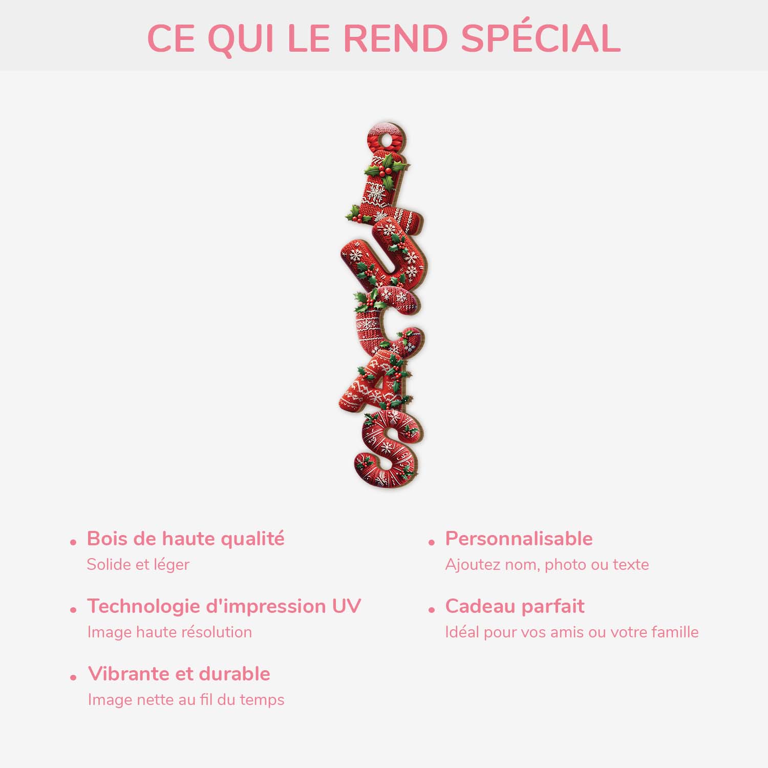 7021OFR4 ornement noel en bois a 1 couche personnalise pour femmehomme lettres style laine 7021o6l5a