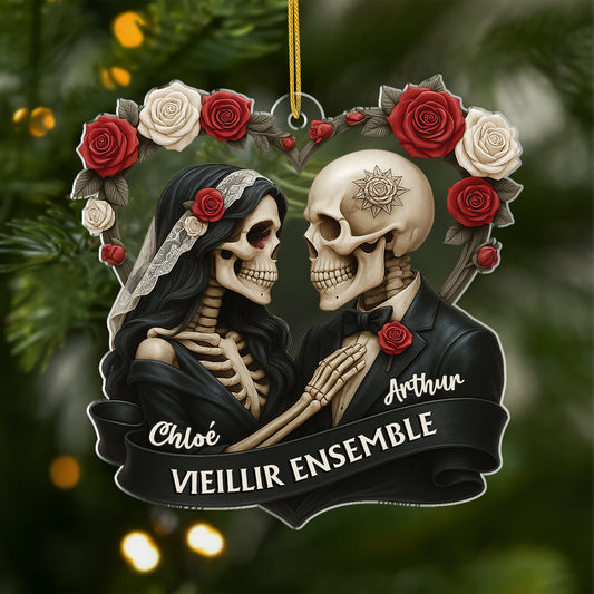 7027OFR1 effet dimpression 3d ornement noel acrylique personnalise couple vieillir ensemble style squelette 7027o3l5g_1