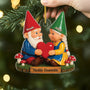 7032OFR2 effet dimpression 3d ornement noel acrylique personnalise couple gnome vieillir ensemble avec coeur 7032o3q5g