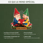 7032OFR4 effet dimpression 3d ornement noel acrylique personnalise couple gnome vieillir ensemble avec coeur 7032o3q5g