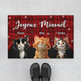 7034DFR1 paillasson personnalise chat joyeux noel de notre famille 7034dtlnd_1