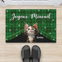 7034DFR1 paillasson personnalise chat joyeux noel de notre famille 7034dtlnd_2