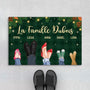 7038DFR1 paillasson personnalise famille et animaux noel en famille avec chienchat 7038d8pwi