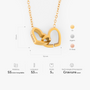 7039JFR3 collier couple personnalisable_ hommefemme deux coeurs ensemble 7039j0v5a