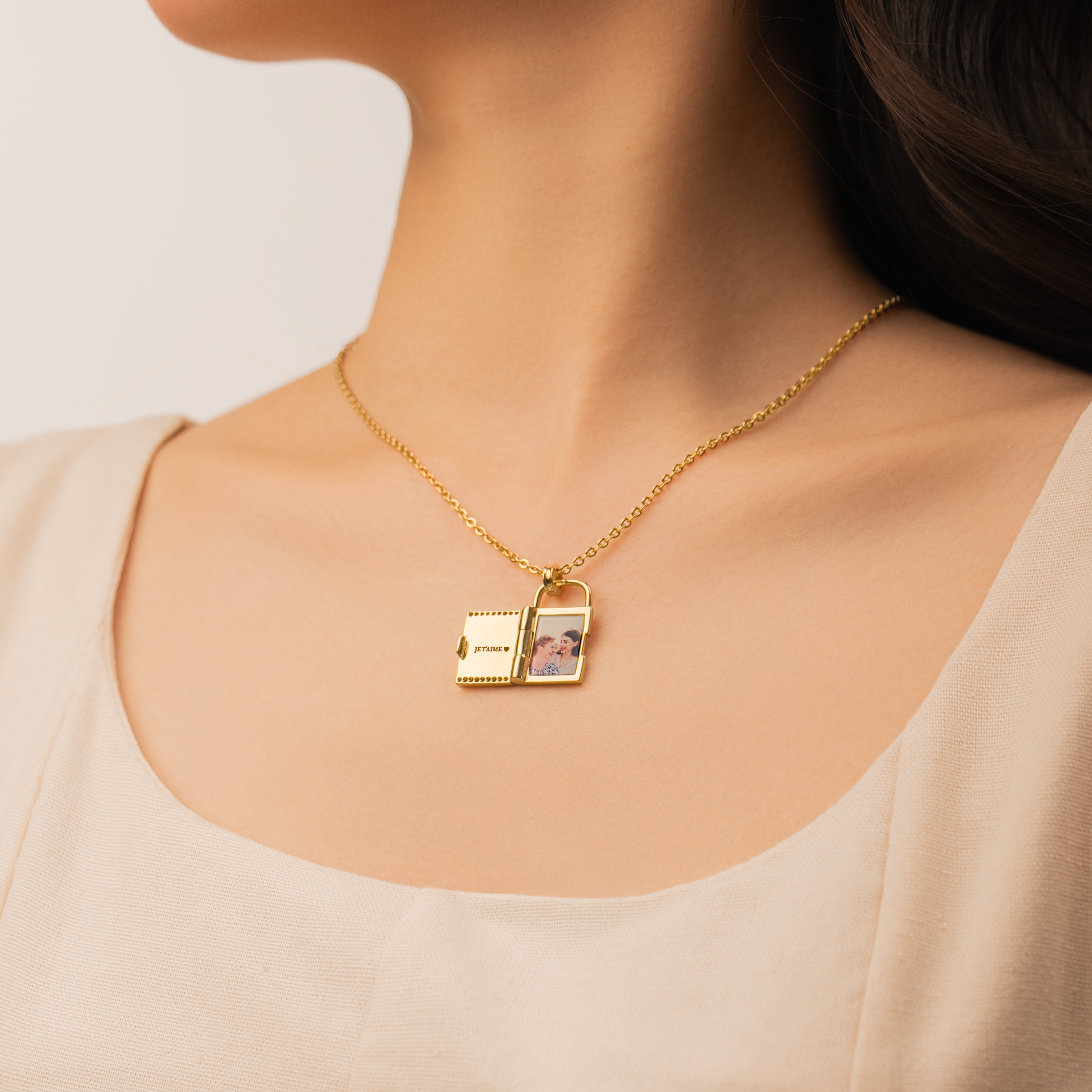 7043JFR2 collier personnalise avec photo femmehomme je taime 7043j0t5a