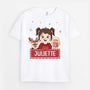 7049AFR1 t shirt personnalise enfant renne et biscuit de noel 7049attzk