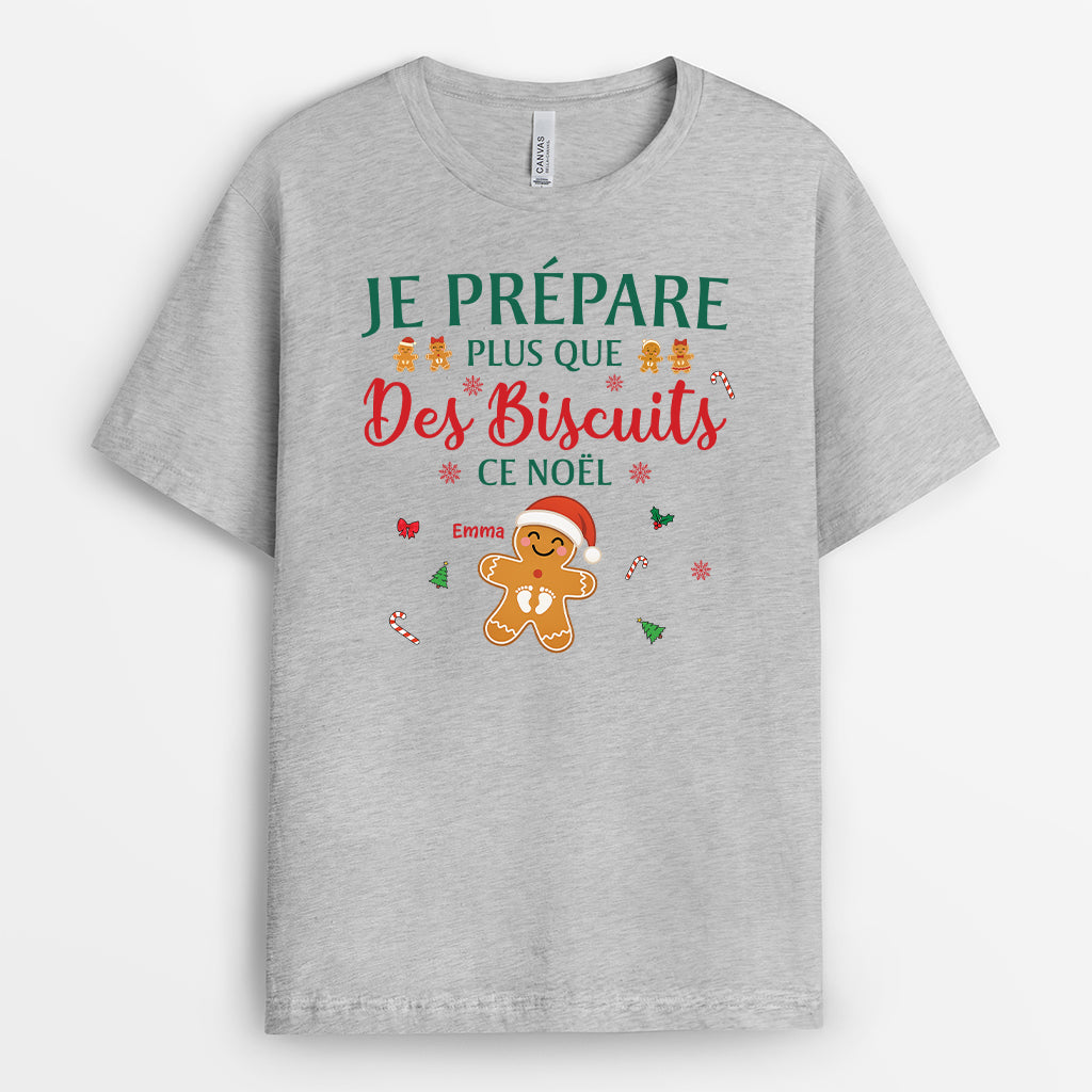 7064AFR2 t shirt future maman personnalise preparer plus que des biscuits ce noel 7064atqca