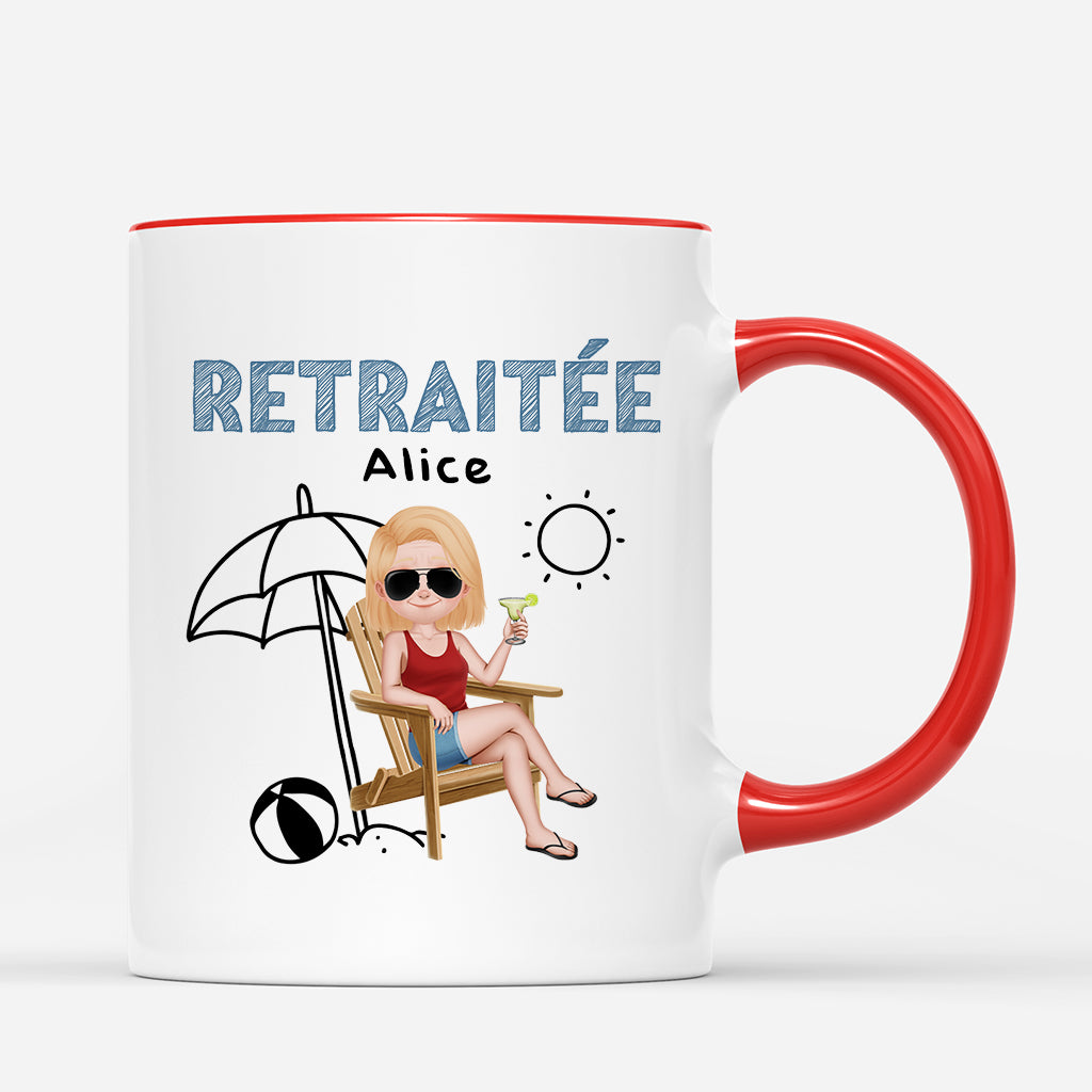 7077MFR3 mug personnalise pour femmehomme retraite est heureux le lundi 7077mkvqb