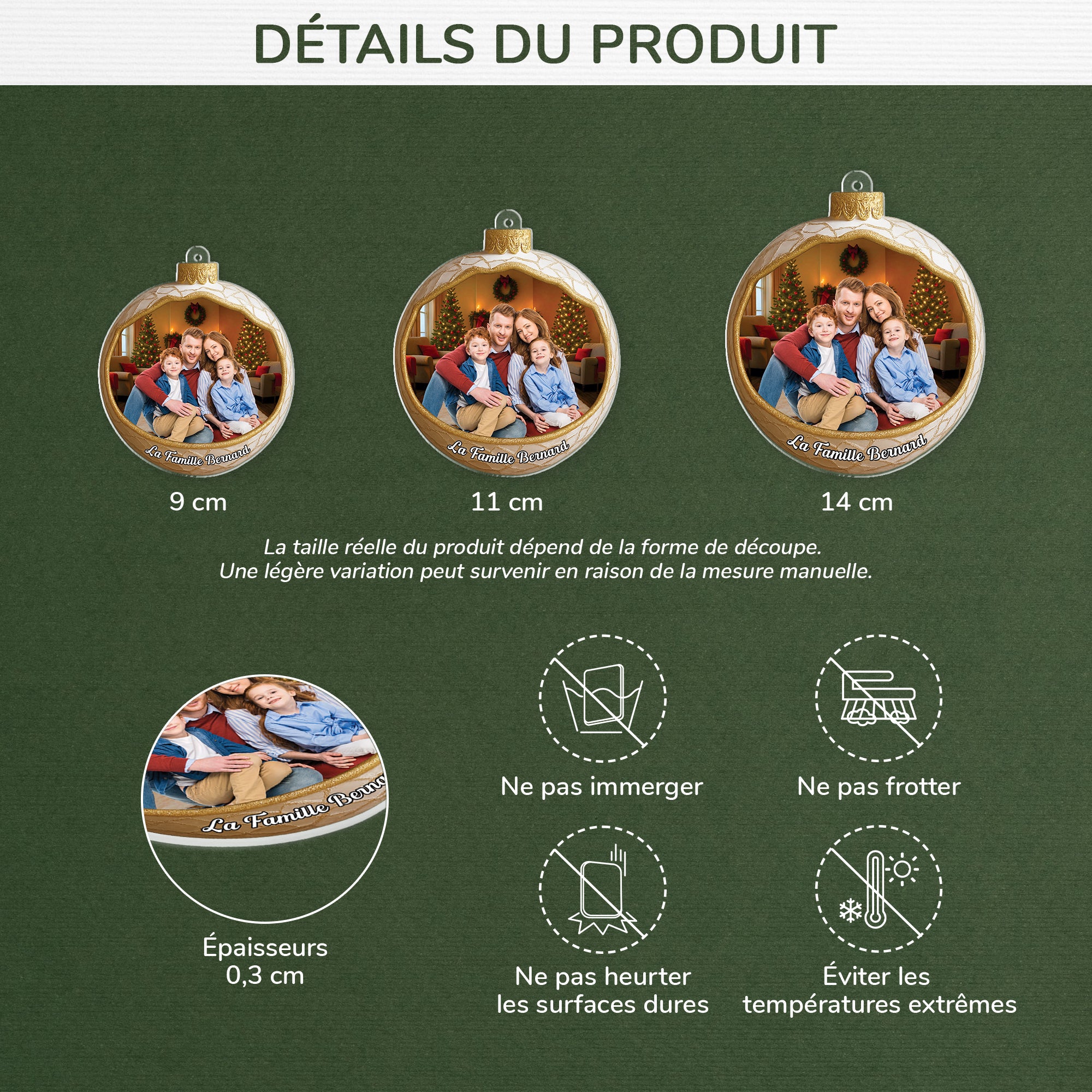 7087OFR3 effet dimpression 3d ornement noel acrylique personnalise la famille avec photo 7087o3qci