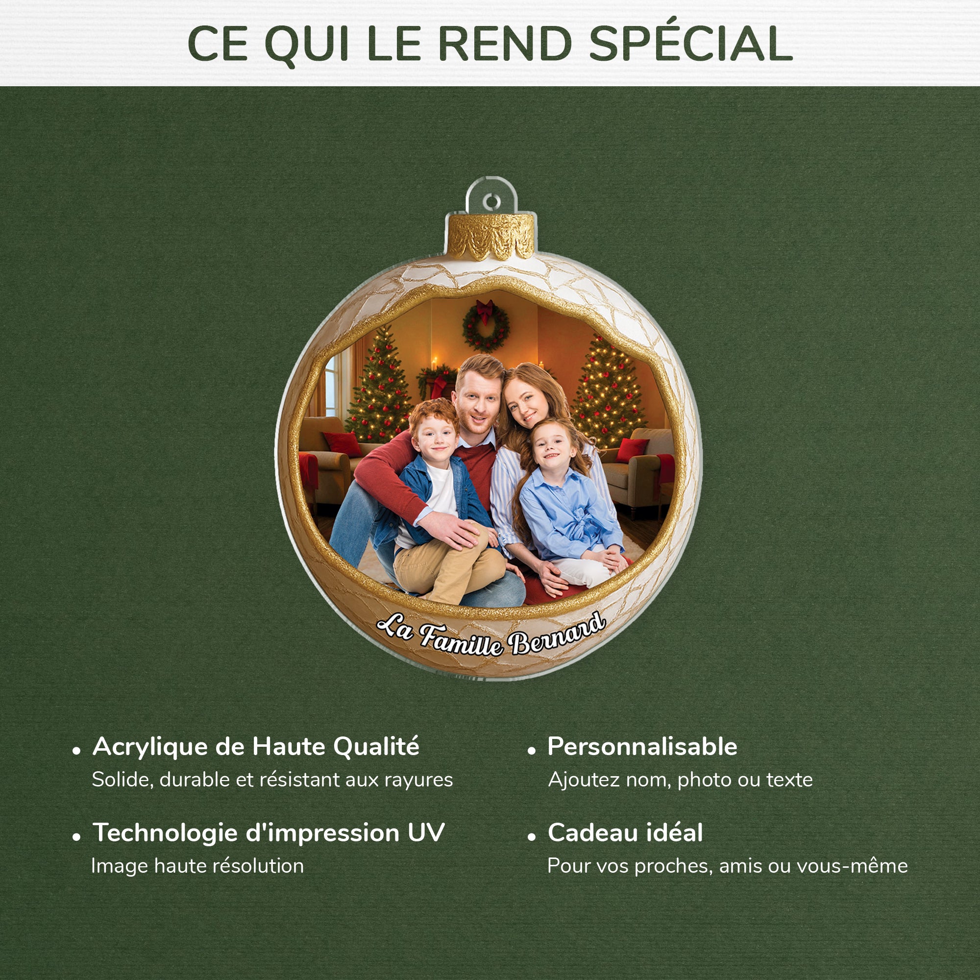 7087OFR4 effet dimpression 3d ornement noel acrylique personnalise la famille avec photo 7087o3qci