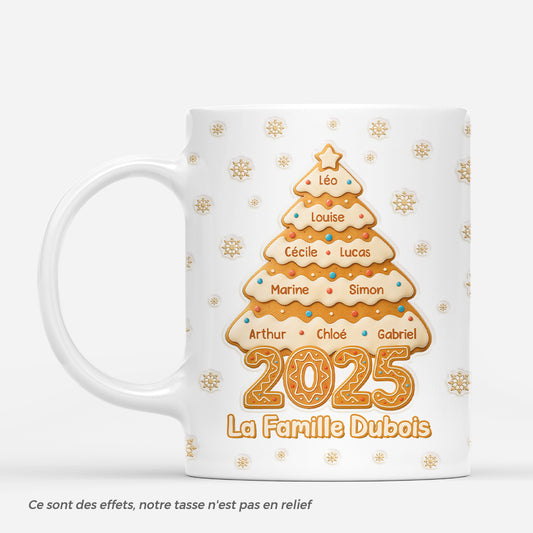 7090MFR1 effet dimpression 3d mug personnalise famille sapin de noel biscuit 7090m8vni