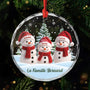 7092OFR1 ornement de noel en verre personnalise famille bonhomme de neige avec sapin 7092okl5i