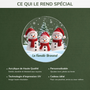 7092OFR4 ornement noel acrylique personnalise famille bonhomme de neige avec sapin 7092okl5i