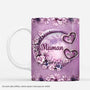 7097MFR1 effet dimpression 3d mug personnalise pour maman mamie la lune et fleurs 7097m3tta