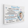 7098CFR2 toile personnalisee photo bonjour maman papa de bebe 7098c8vak