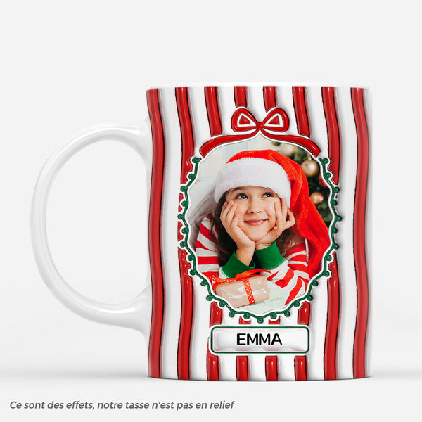 Mug Personnalisé Avec Ta Photo - Cadeau Noël, Anniversaire - Tasse Céramique Blanche