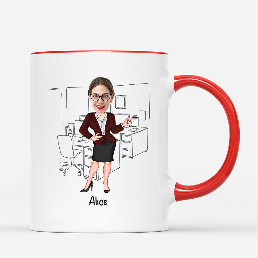 7101MFR1 mug personnalise collegue avec photo pour femmehomme manager de catastrophe au bureau 7101mklco_3