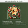 7109OFR4 ornement acrylique personnalise avec photo lettre du pere noel avec mon chien 7109otmnc