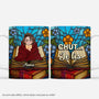 7113MFR1 mug personnalise femmehomme qui aime ses livres chut je lis 7113m
