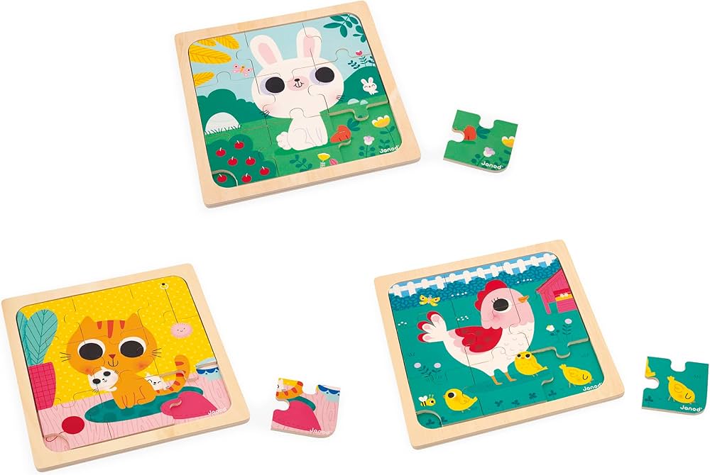 Janod — Puzzle en bois « Lapin de Pâques »