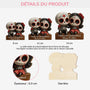 7125OFR3 effet dimpression 3d ornement noel en bois a 1 couche personnalise vieillir ensemble couple calavera 7125o3vzg