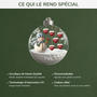7131OFR4 effet dimpression 3d ornement acrylique personnalise boule de noel avec mamie papy 7131o8t5a