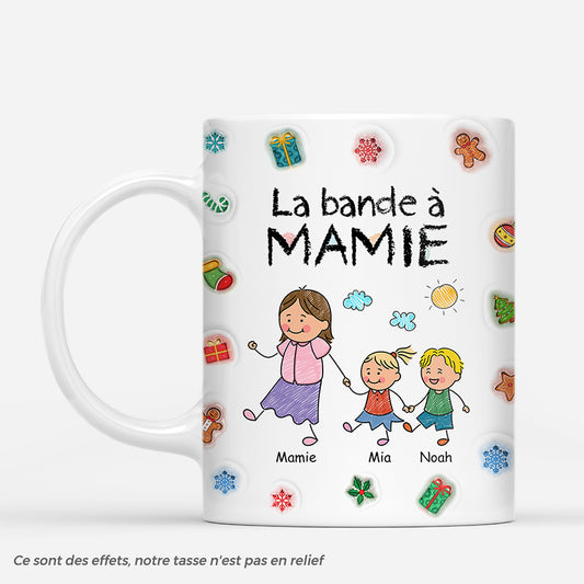 7134MFR1 effet dimpression 3d mug de noel personnalise la bande de mamie papy avec cadeau 7134mkv5a