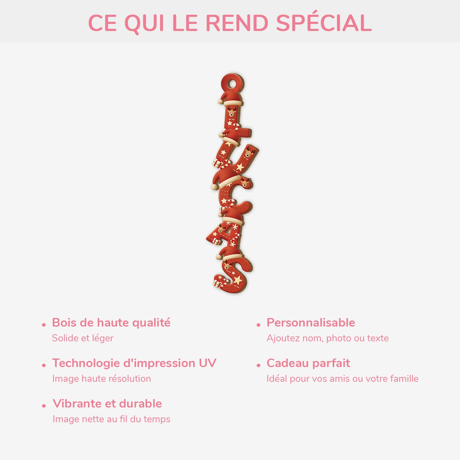 7155OFR1 effet dimpression 3d ornement en bois a 2 couches personnalise femmehomme lettres rouges de noel de prenom 7155otlna_2