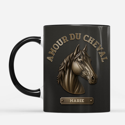 7172MFR2 effet dimpression 3d mug personnalise amour du cheval 7172m8znu