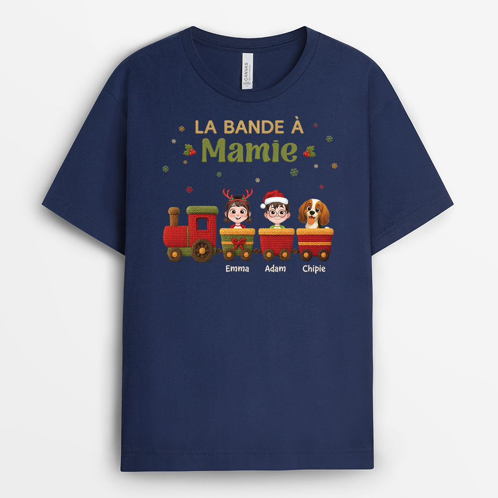 7193AFR2 mug de noel personnalise la bande a mamie papy avec train 7193a6kzb