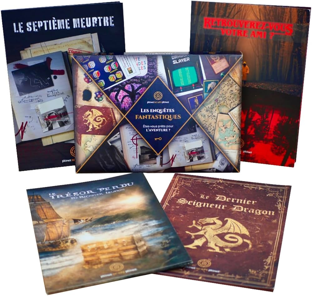 “Escape Box – Les 4 enquêtes” (coffret) — Home Scape Home