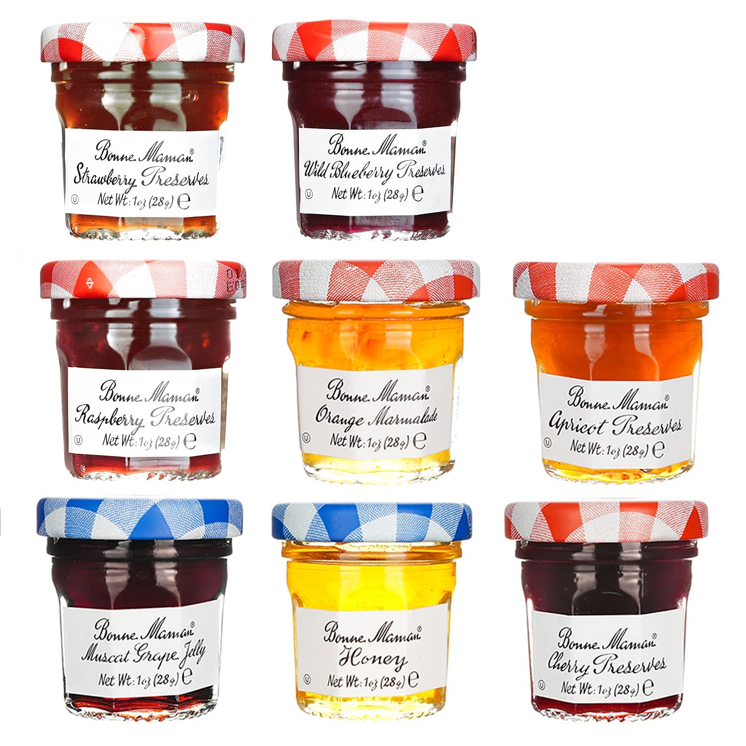 Une petite bouteille de confiture locale