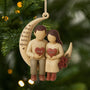 7205OFR1 ornement noel en bois a 1 couche personnalise couple jusqu_a la lune et retour 7205o6qmg