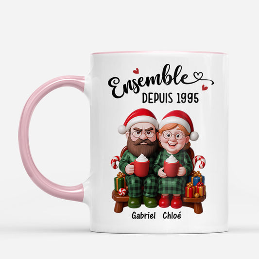 7208MFR2 mug personnalise ensemble couple pere et mere noel 7208m6l5g
